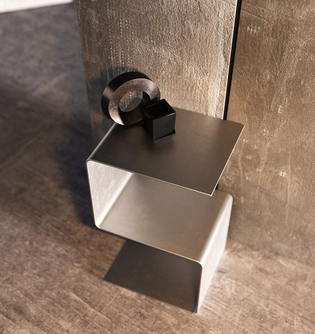 stainless steel side table